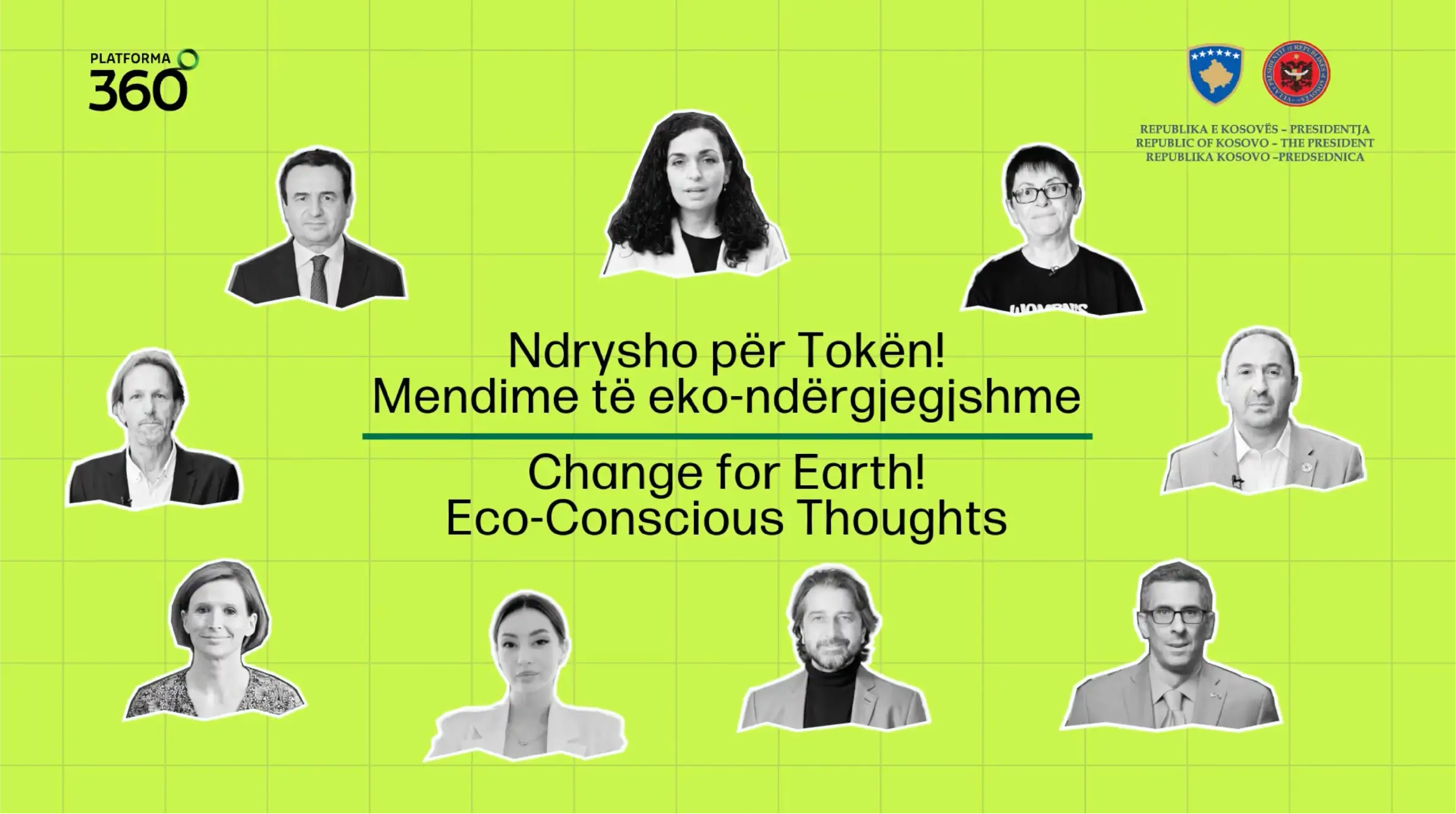 “Ndrysho për Tokën - Mendime të eko-ndërgjegjshme” - Platforma360°